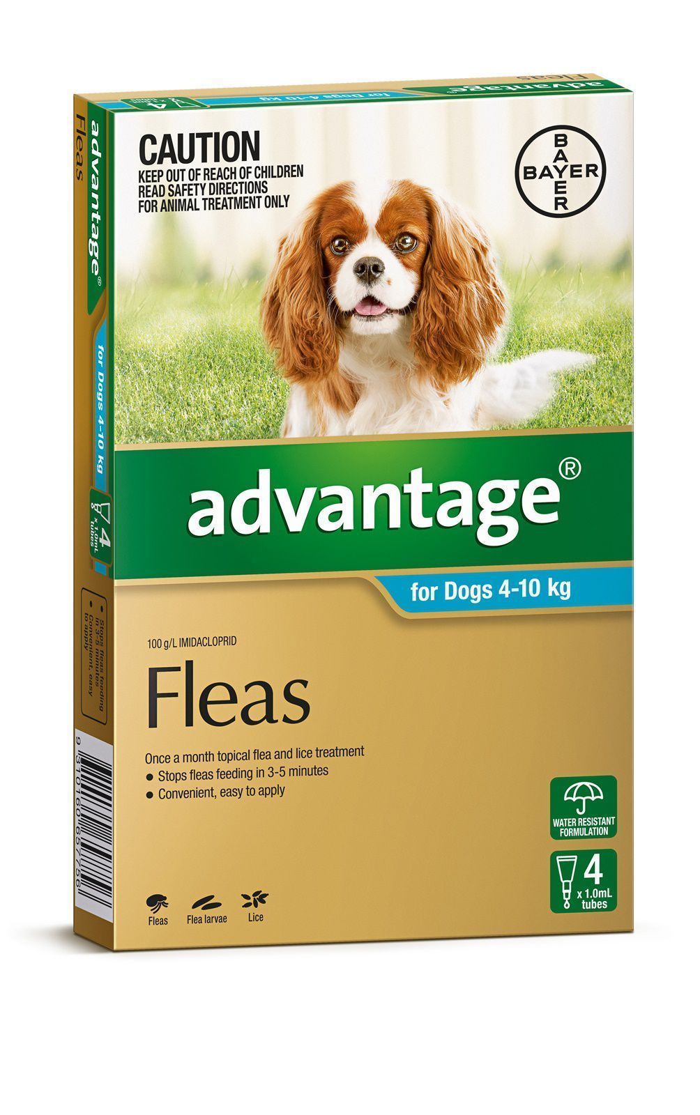 Advantage Medium dog flea control 4pk