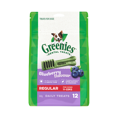 Greenies Dental Treats Blueberry Flavour Regular 340g